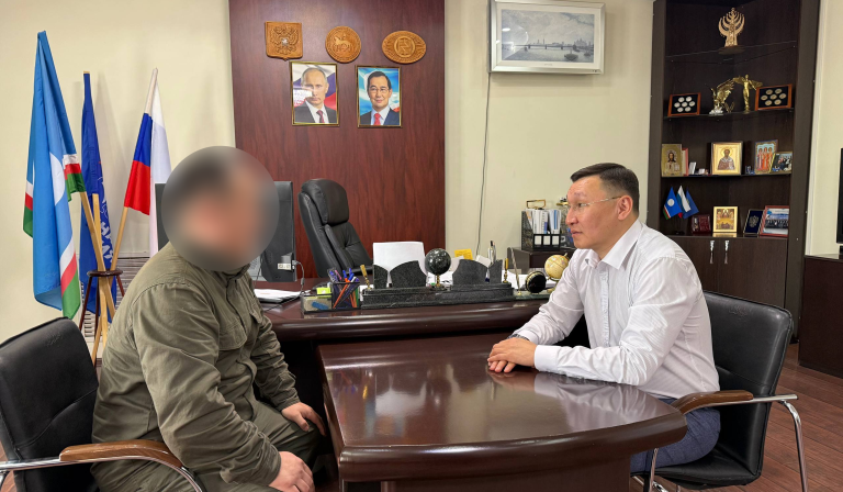 Виталий Чикачев провел встречу с коллегой-военнослужащим